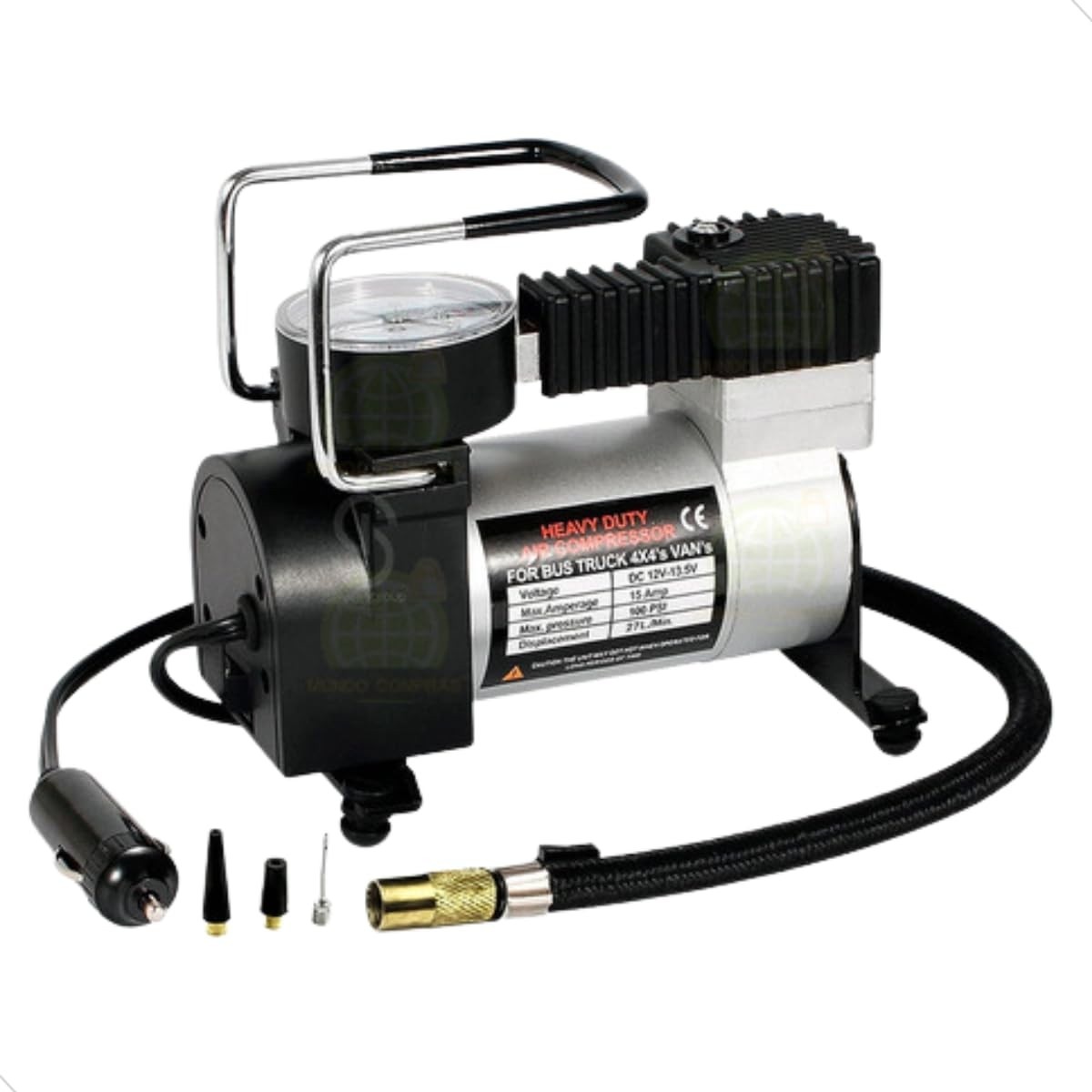 Mini Compressor de Ar Portátil 12V 150 PSI - Essencial para seu Veículo!