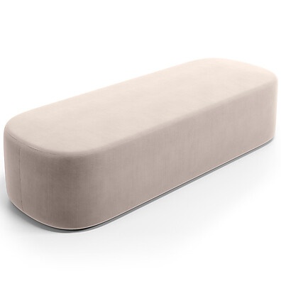 Puff Decorativo Doha 140cm Bege: Conforto e Estilo em Um Só