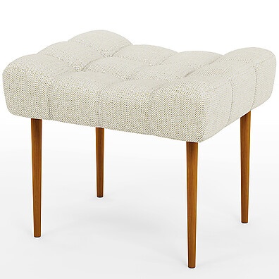 Puff Linho Champagne: Elegância para sua Sala