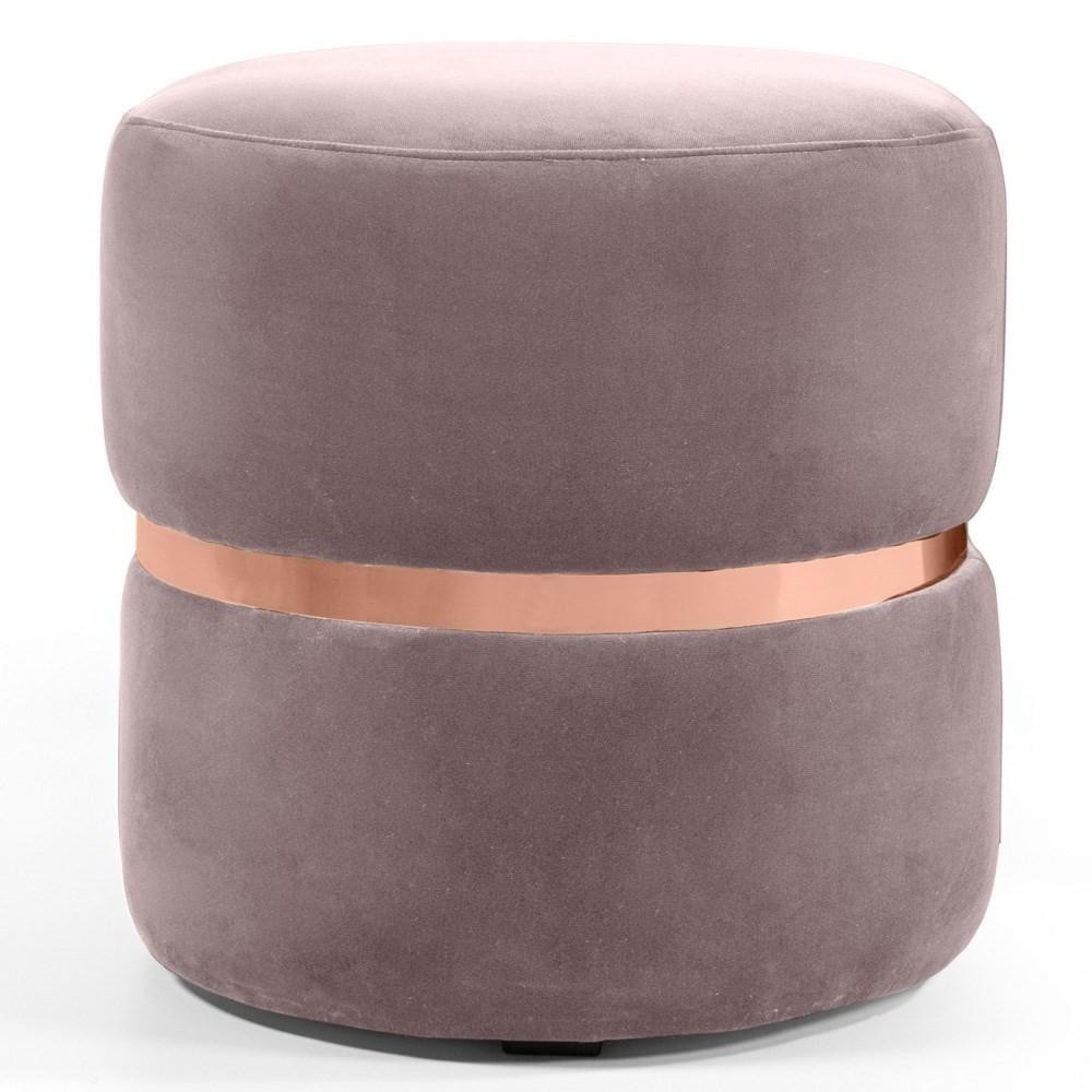 Puff Rosê Veludo: Conforto e Elegância