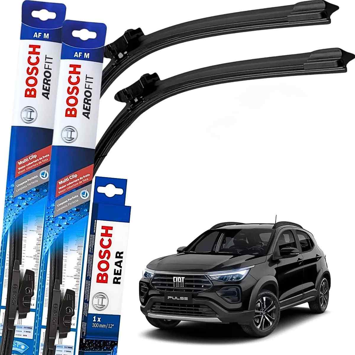 Kit Palhetas Limpador Parabrisa Bosch Multiclip Pulse 2021-2025: Visibilidade e Segurança Garantidas!