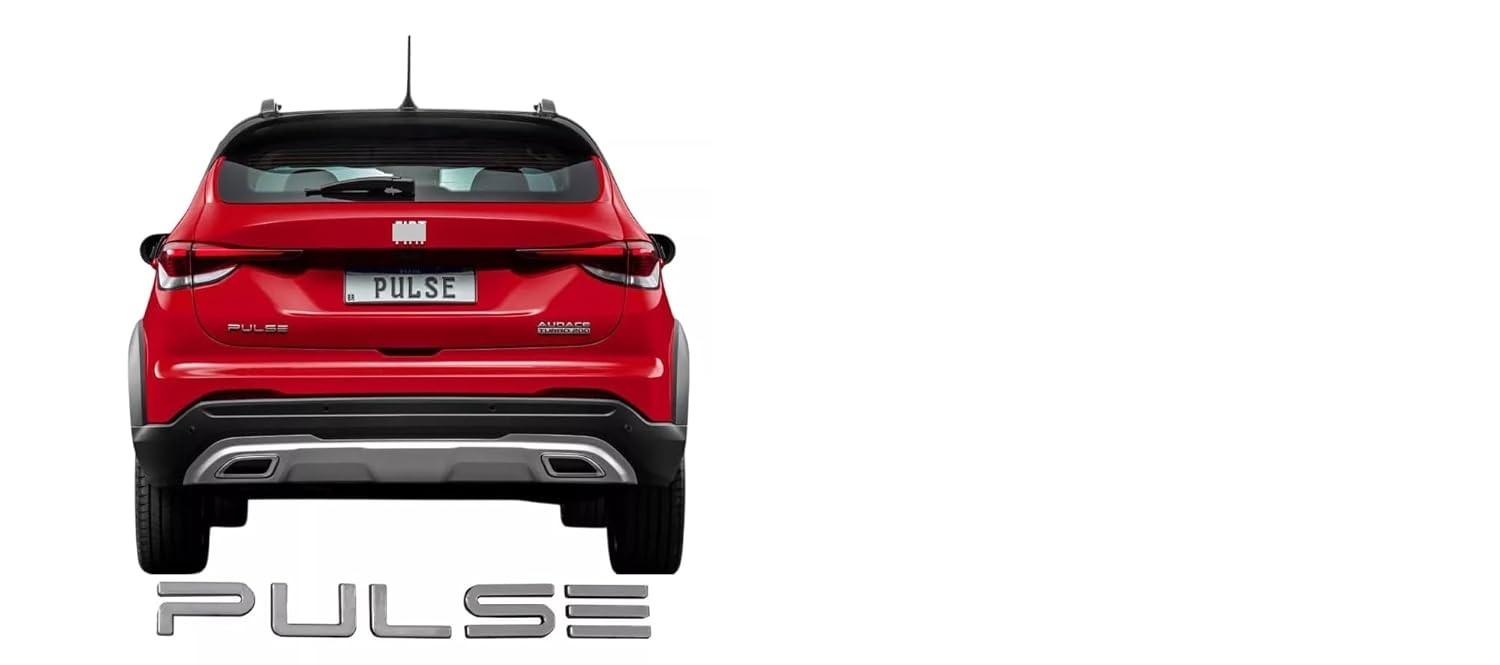 Emblema Cromado Pulse: Destaque o Traseiro do Seu Fiat Pulse 2021-2023 com Estilo!