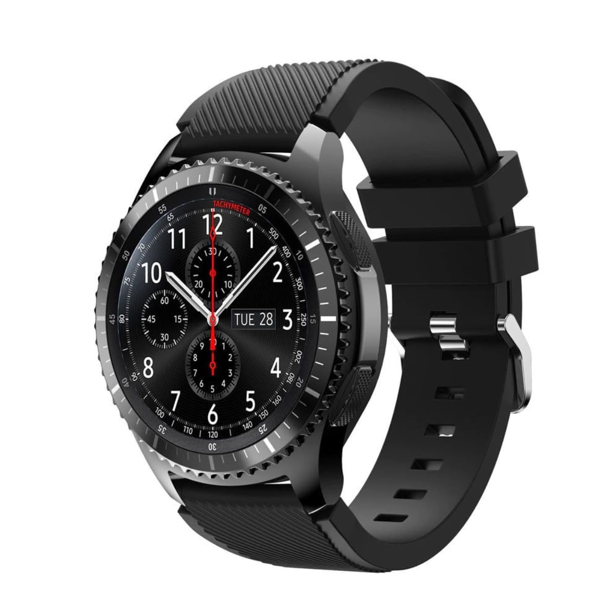 Pulseira Silicone 22mm compatível com Galaxy Watch 3 45mm - Galaxy Watch 46mm - Galaxy Watch LTE 46mm - Gear S3 Frontier - Gear S3 Classic - GTR 47mm - GTR 2 - Stratos 2, 2S - Stratos 3.