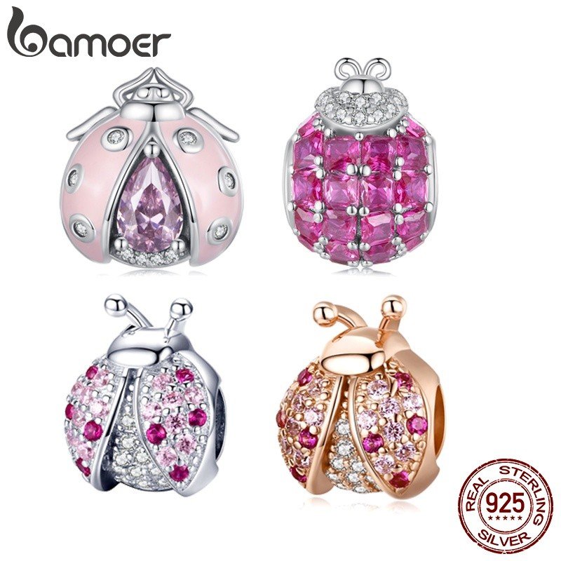 Pulseira Bamoer Ladybird: Elegância em Prata 925