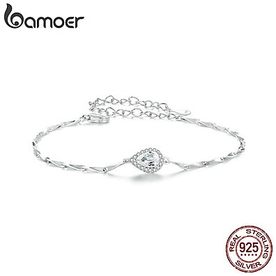 Pulseira Bamoer Prata 925: Elegância e Brilho!