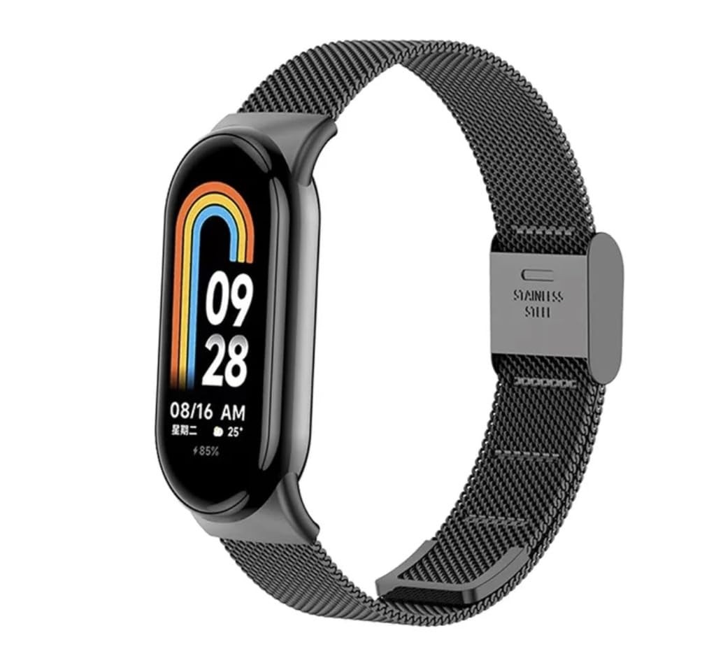 Pulseira Metal Milanês Colorida Compatível com Xiaomi Band 8
