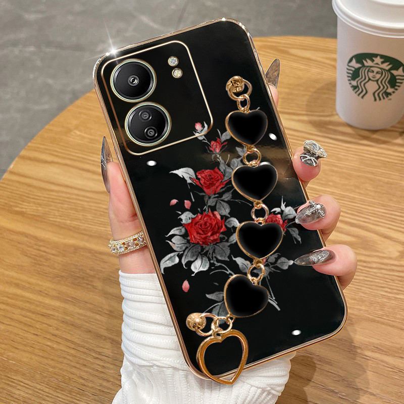 Capa Redmi 13: Proteção e Estilo com Pulseira!