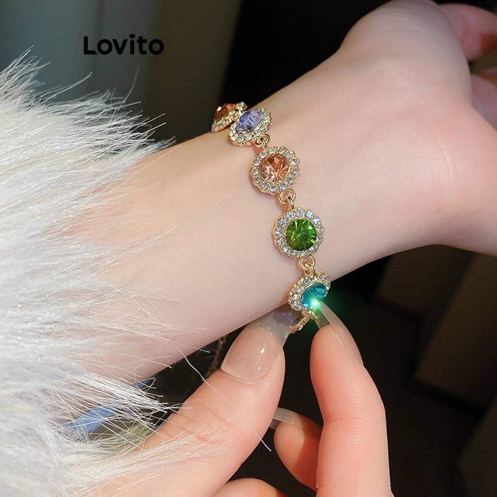 Pulseira com Strass Lovito: Brilho e Estilo!