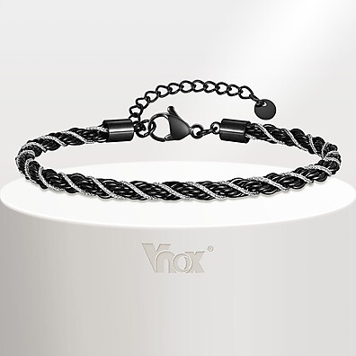 Pulseira de Aço Inox Torcida: Estilo Unissex