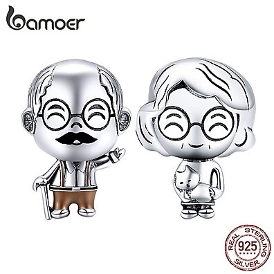 Pulseira de Prata 925 Bamoer Coleção Família Grandprents – Elegância e Qualidade