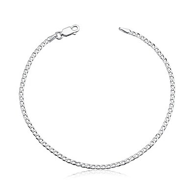 Pulseira Masculina Prata 925 Grumet 3mm – Elegância Atemporal