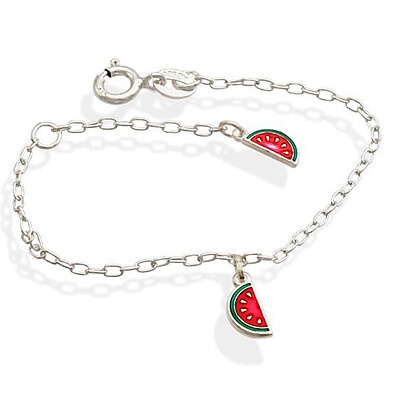 Pulseira Melancia Infantil: Estilo Divertido!