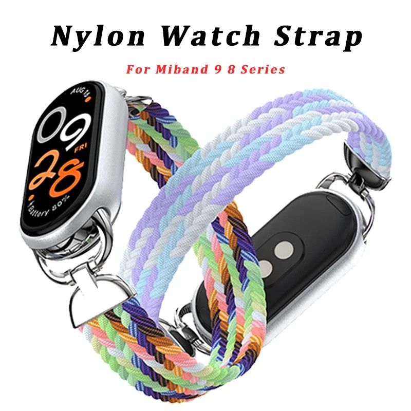 Pulseira Mi Band 9/8: Solo Loop Trançada em Nylon