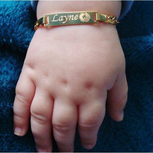 Pulseira Nome Bebê: Presente Personalizado