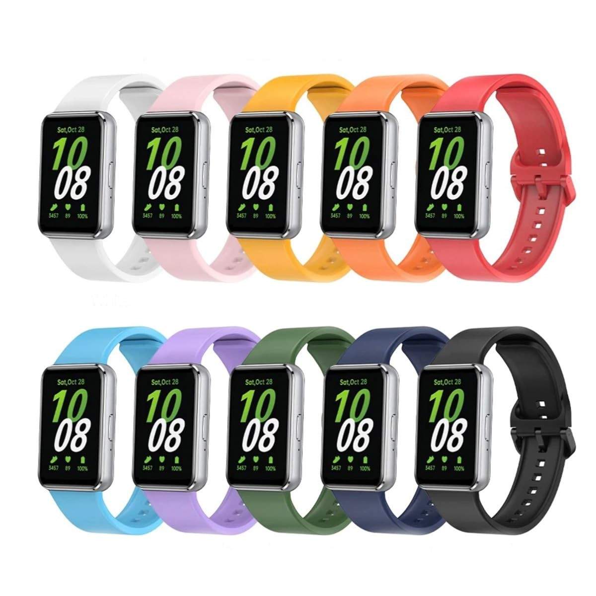 Pulseira de Silicone Sport Cores Vivas para Samsung Galaxy Fit3