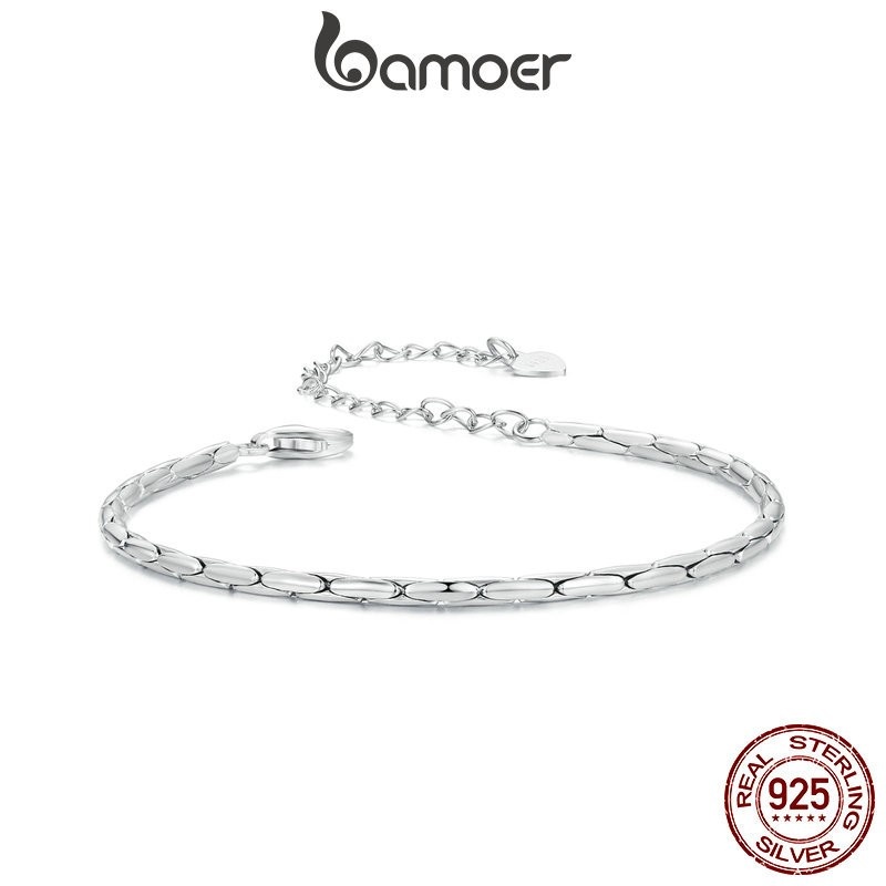 Pulseira Prata 925 Bamoer: Elegância Delicada