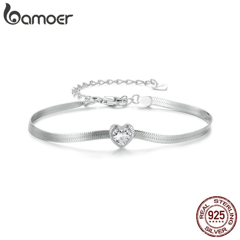 Pulseira Prata 925 Coração: Elegância e Amor