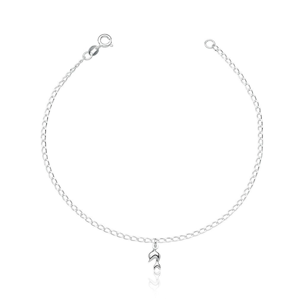 Pulseira Prata 925 Golfinho: Elegância Marinha