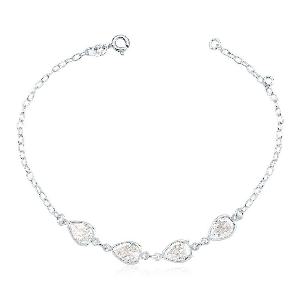 Pulseira Prata 925 Gotas: Elegância que Brilha ✨