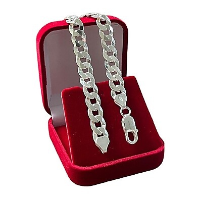 Pulseira Prata 925 Masculina: Grumet Italiana 8mm