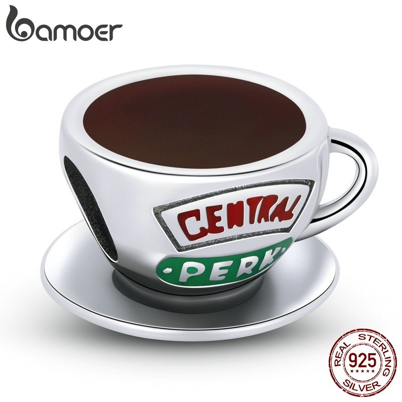 Pulseira Prata 925 Xícara de Café Bamoer