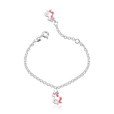 Pulseira Unicórnio Prata 925: Magia e Elegância