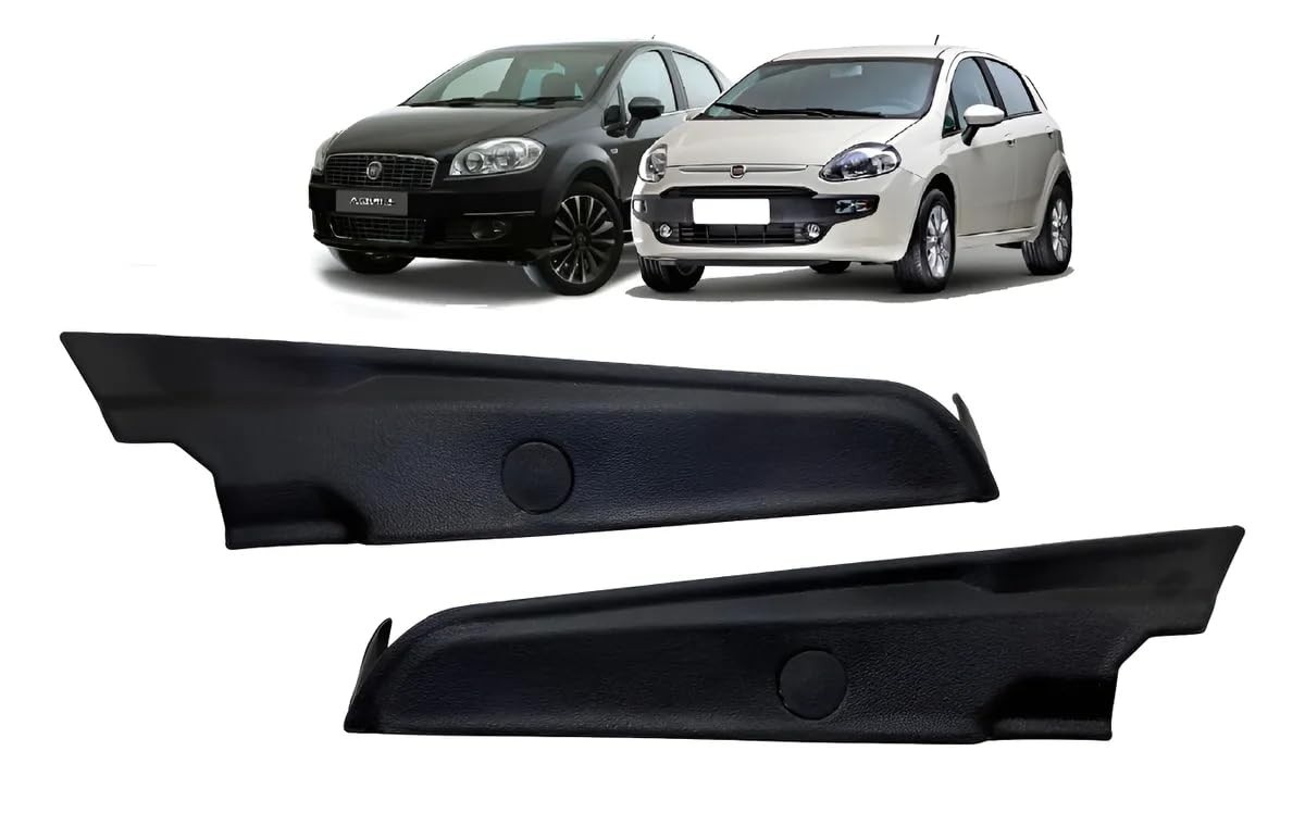 Kit 2 Molduras Acabamento Para-brisa Churrasqueira Fiat Punto e Linea - Elegância e Proteção