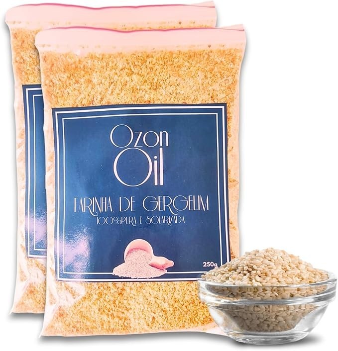 2x 250g Farinha de Gergelim Solarizad • 100% Pura, Natural e Low Carb