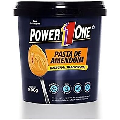 Pasta Amendoim Integral Power One 500g: Energia Pura!