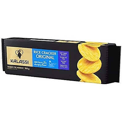 Kalassi Cracker Arroz Original 100g: Crocância Pura!