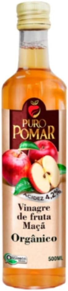 VINAGRE PURO POMAR MAÇÃ 500ML 4,2% ACIDEZ