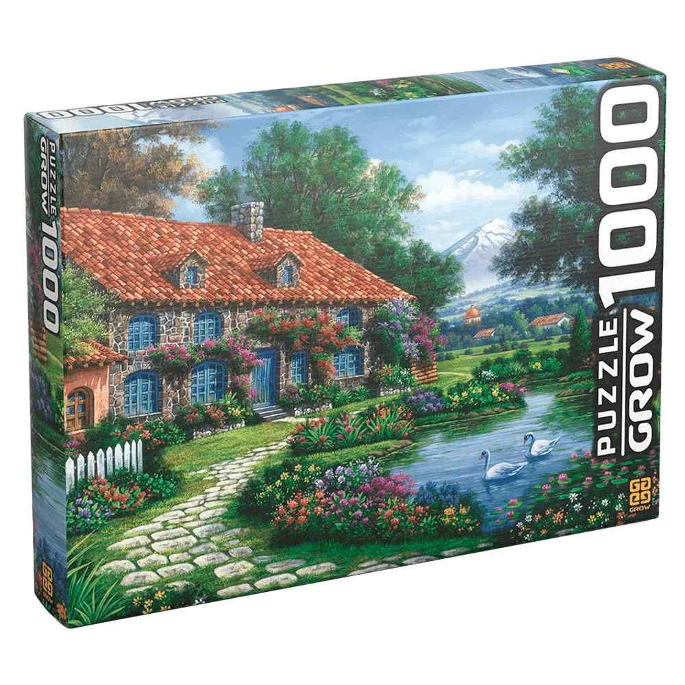 Puzzle 1000 Peças: Refúgio no Recanto dos Cisnes