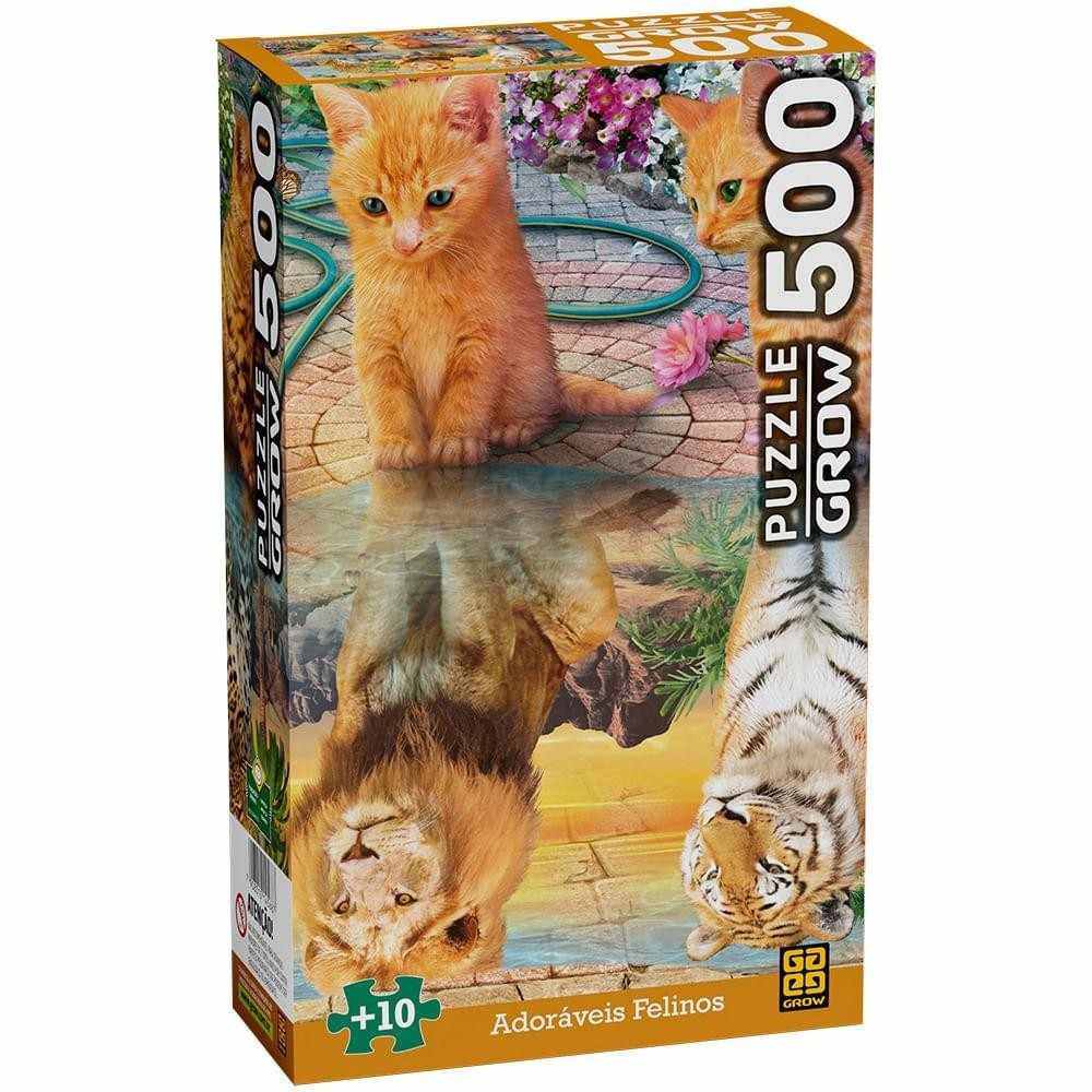 Puzzle 500 Peças: Gatos Adoráveis 🧩