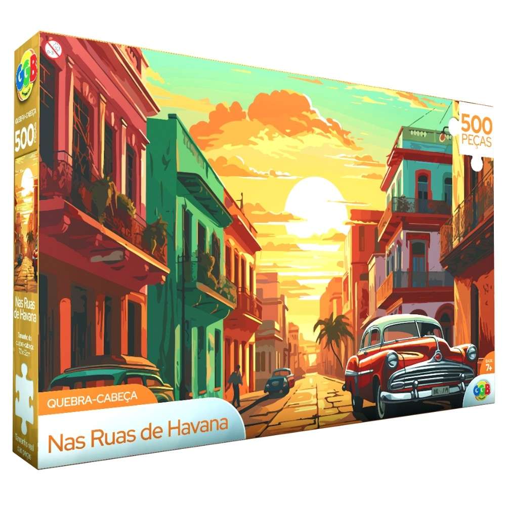 Puzzle Havana 500 Peças: A Beleza de Cuba