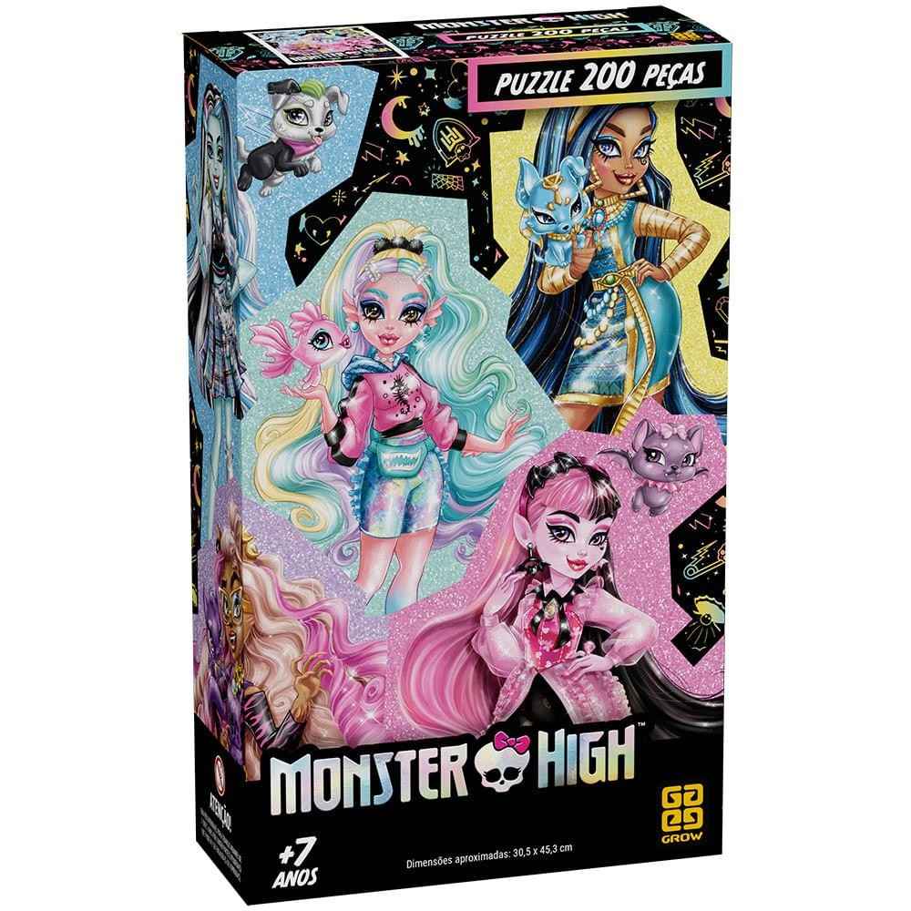 Puzzle Monster High 200 Peças: Diversão Assustadora!