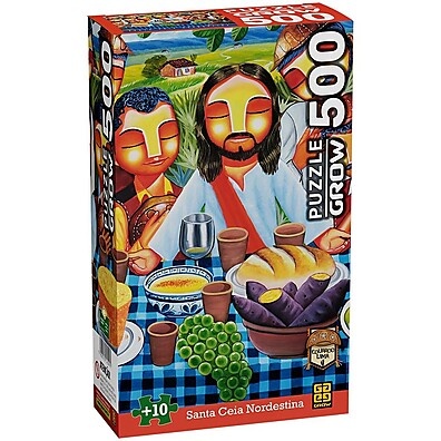 Puzzle Santa Ceia Nordestina: 500 Peças de Arte!