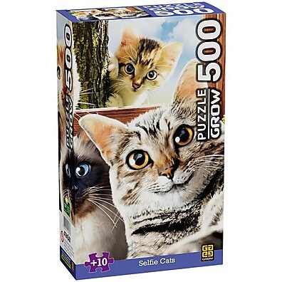 Puzzle Selfie Cats 500 Peças – Diversão Garantida!