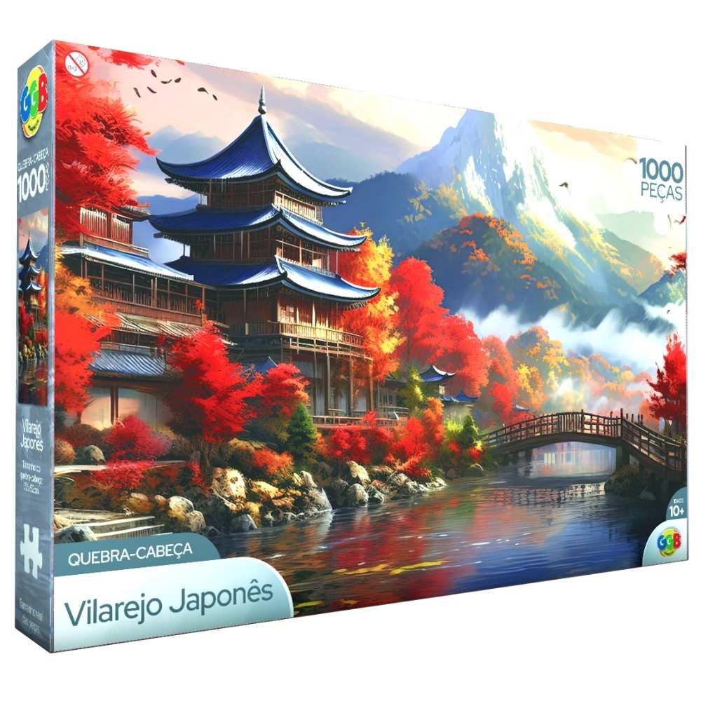 Puzzle Vilarejo Japonês 1000 Peças: Uma Viagem ao Japão