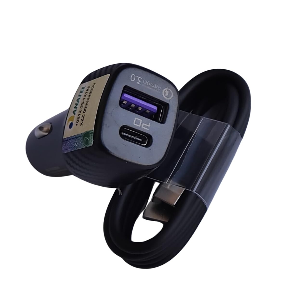 qc-a-usb-e-carregamento-preto-cabo-kit-carregador-a-c-incluido-38w-usb-rapido-pd-veicular-a
