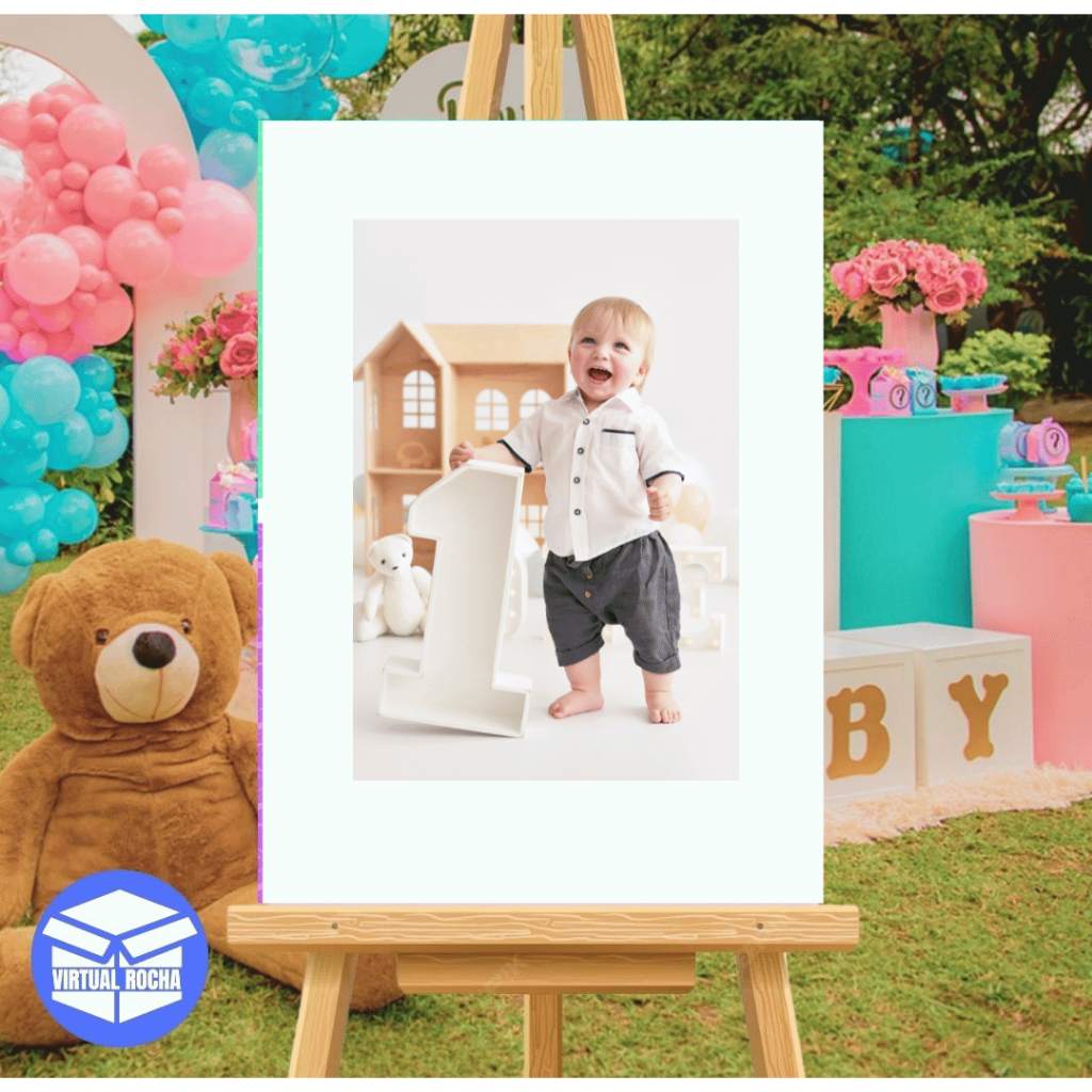 Quadro 1 Ano: Assine e Personalize com Sua Foto!