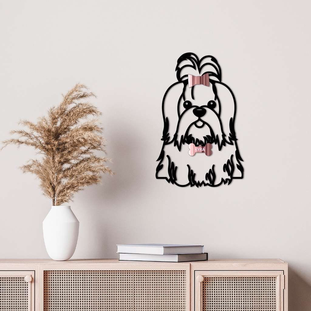 Quadro 3D Shih Tzu: Decore com Fofura!