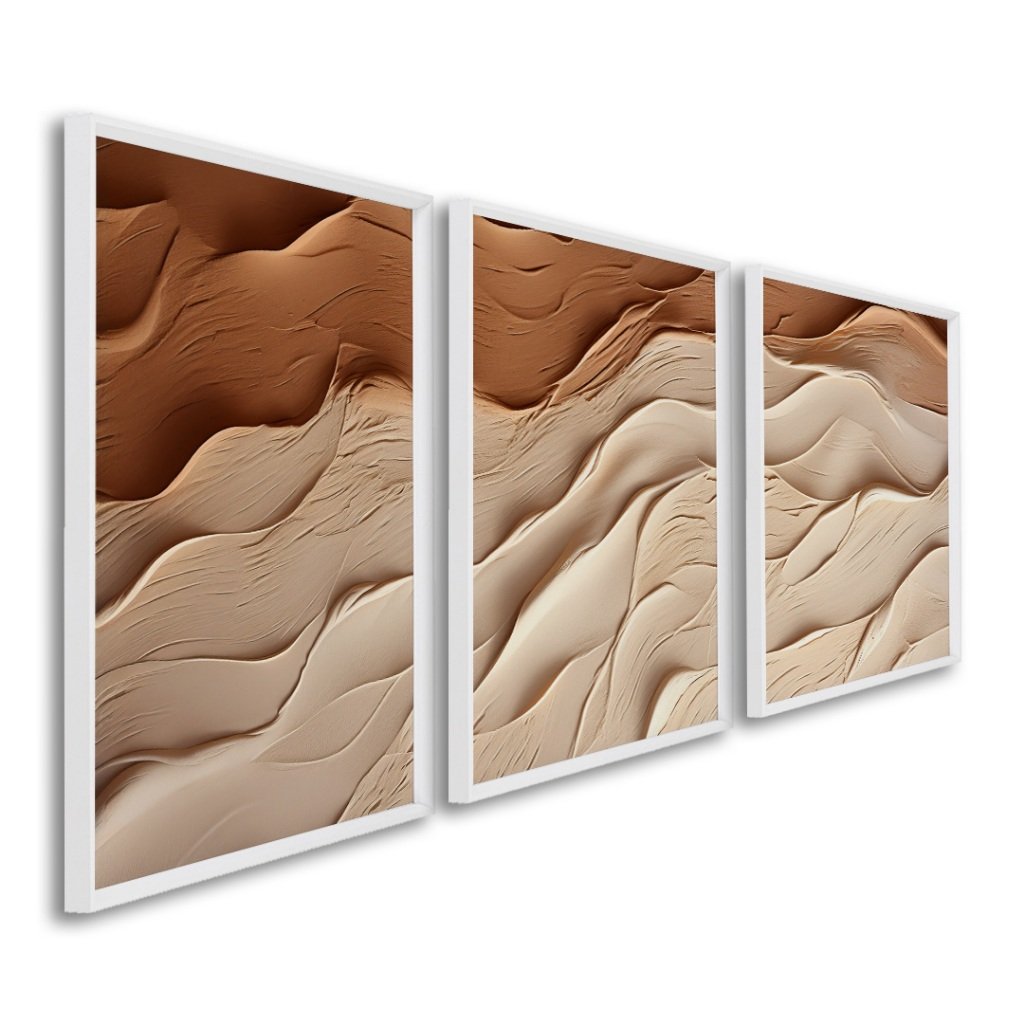 Quadro Abstrato 3 Telas: Decore com Estilo!