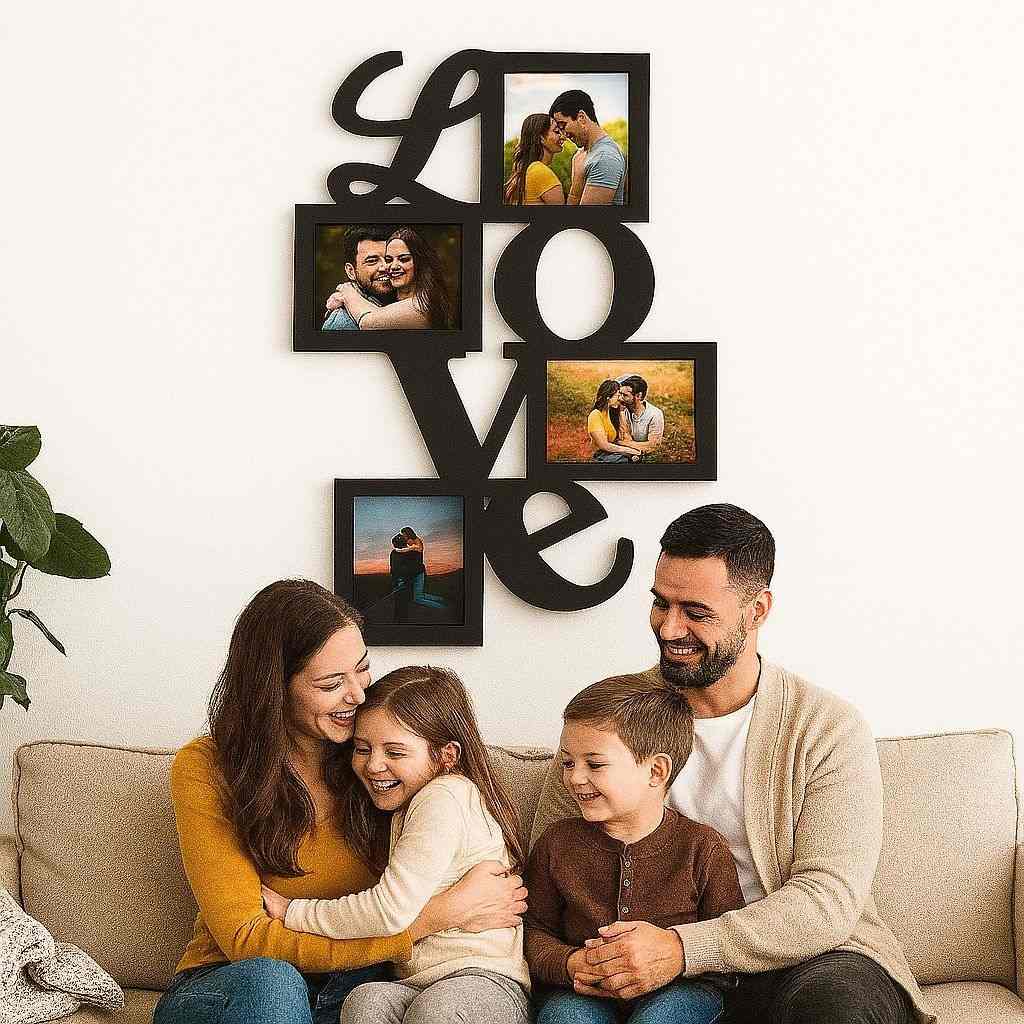 Quadro Amor 4 Fotos 10x15: Presente Premium!