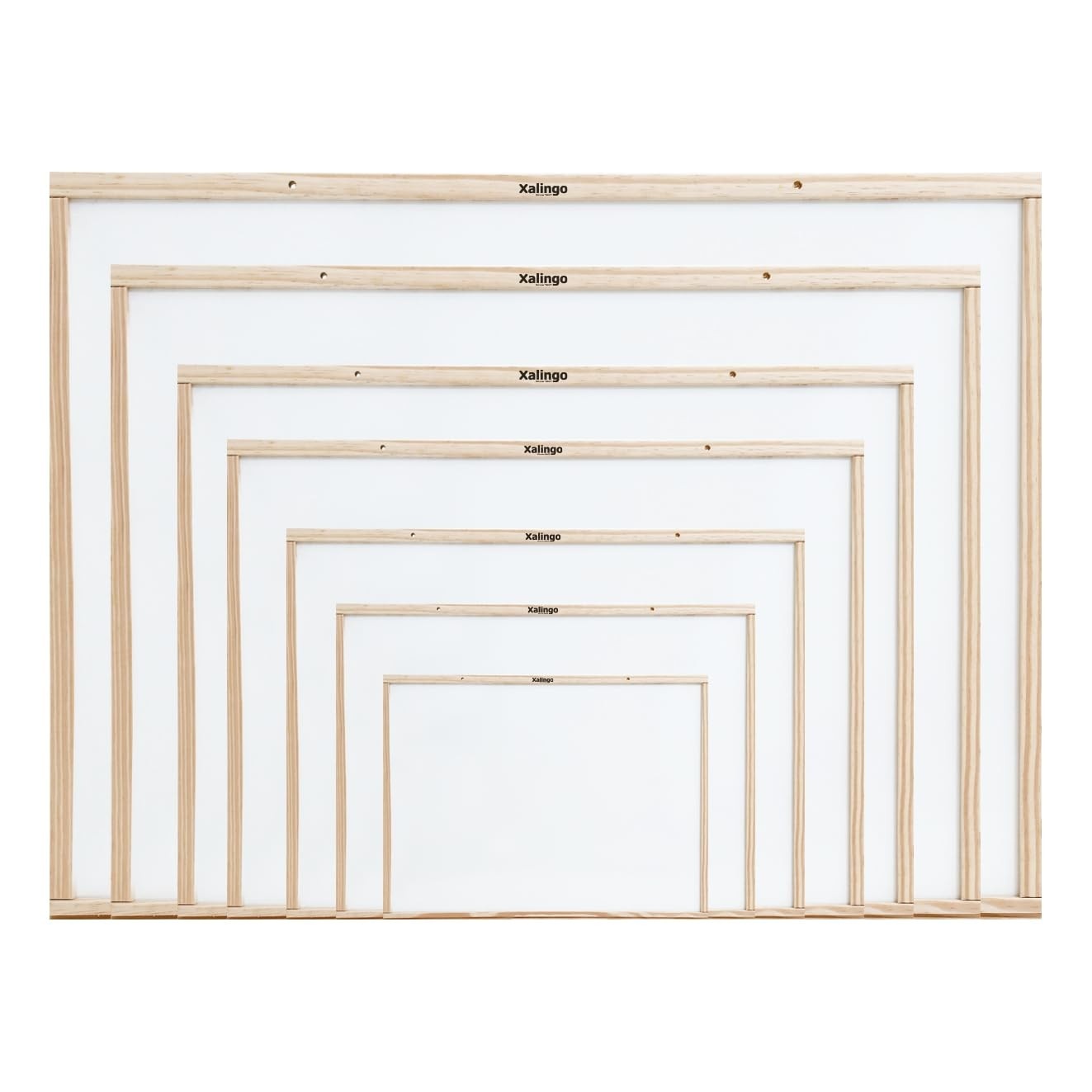 Quadro Branco 90x123cm com Moldura de Madeira - Ideal para Estudos e Escritório