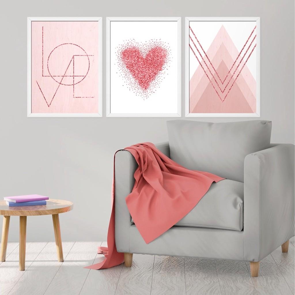 Quadro Decorativo Love Heart: Elegância para Seu Lar