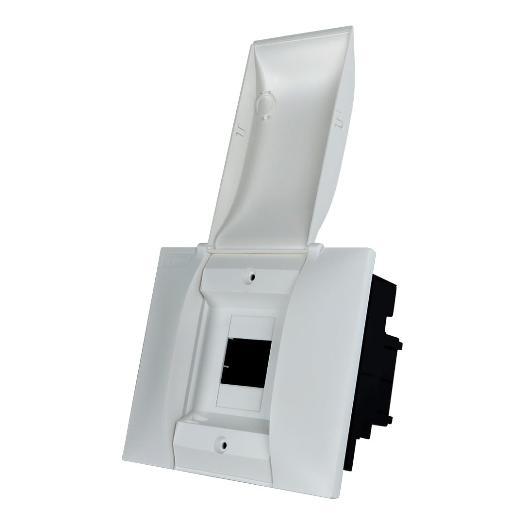 Quadro de Distribuição Plástico ProtectBox 4 DIN Embutir Branco - Segurança e Estilo para sua Instalação Elétrica