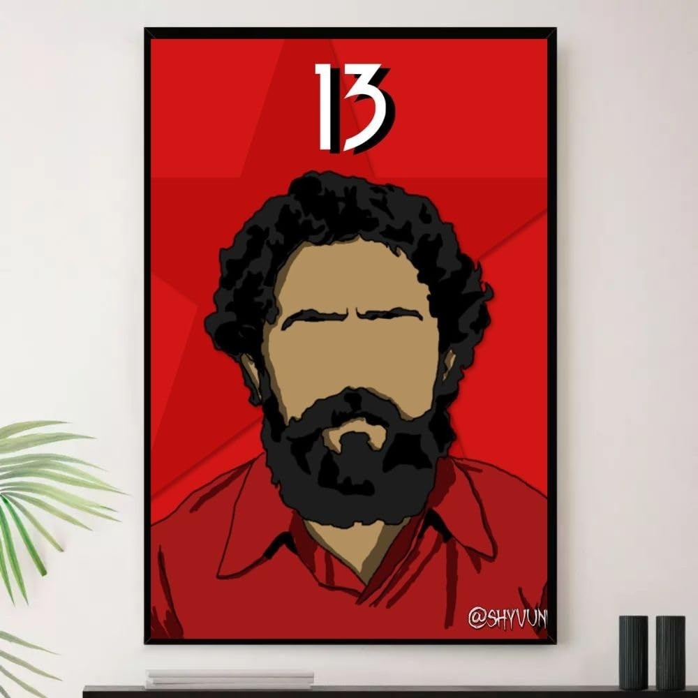 Quadro Lula 13 PT Pai do Povo Decorativo A3 35x45cm - Moldura Premium com Impressão em Alta Definição