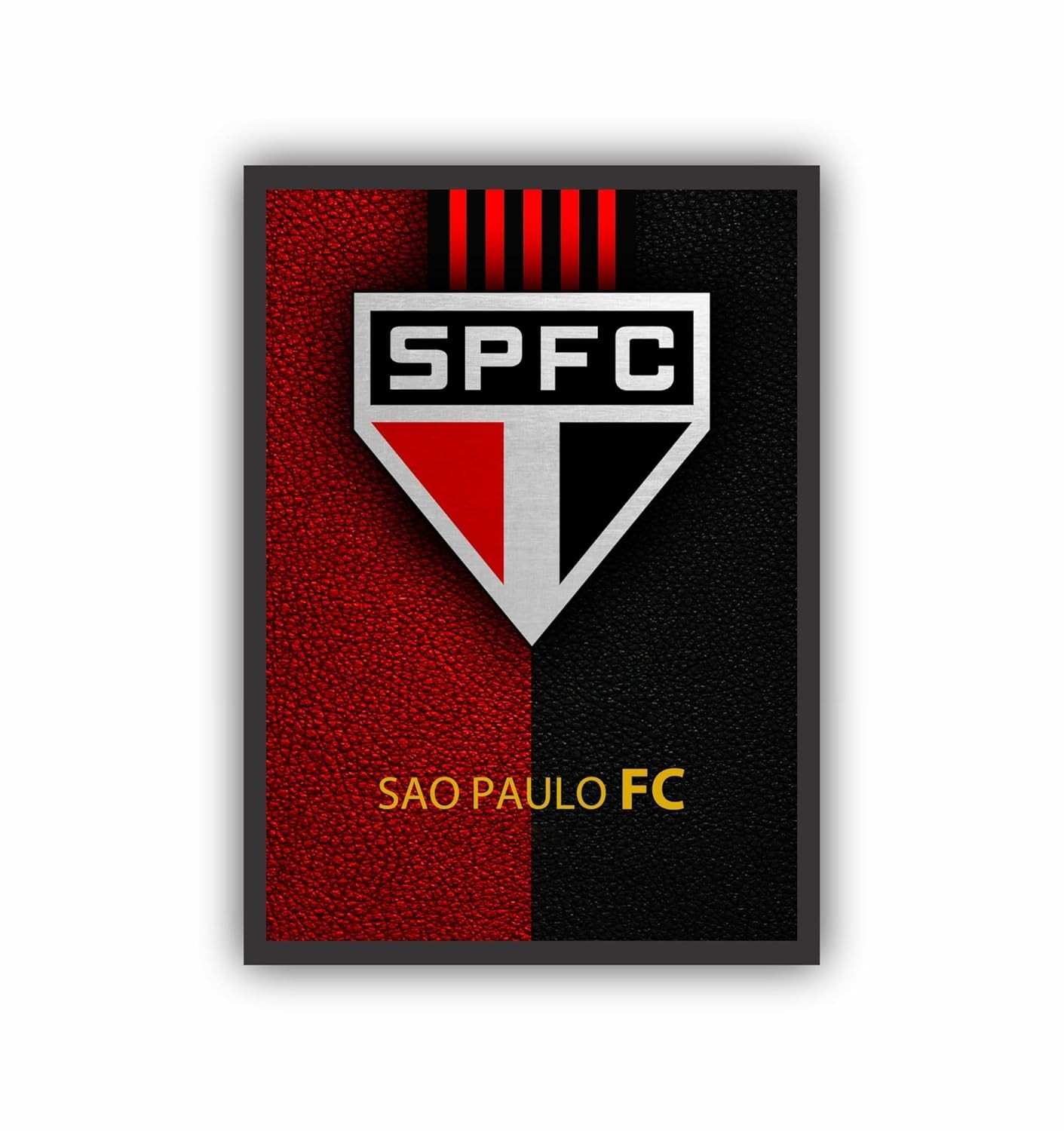 Quadro Decorativo Futebol S. Paulo 33x24 - Estilo e Paixão no Ambiente