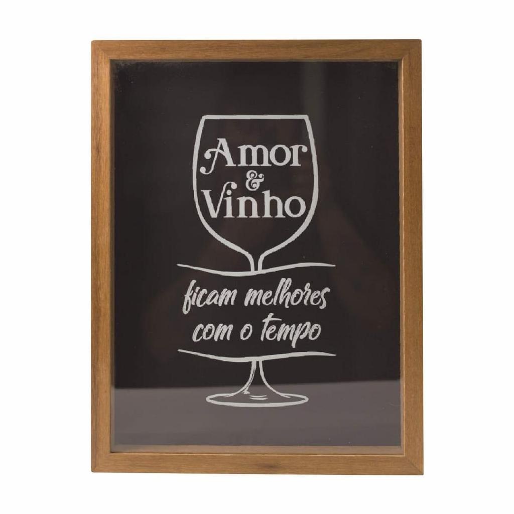 Quadro Porta Rolha Decorativo UV 42x32cm – Coleção de Momentos