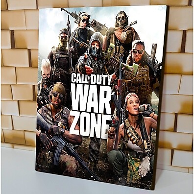 Quadros Call of Duty War Zone 20x30cm: Decore Sua Parede com Estilo